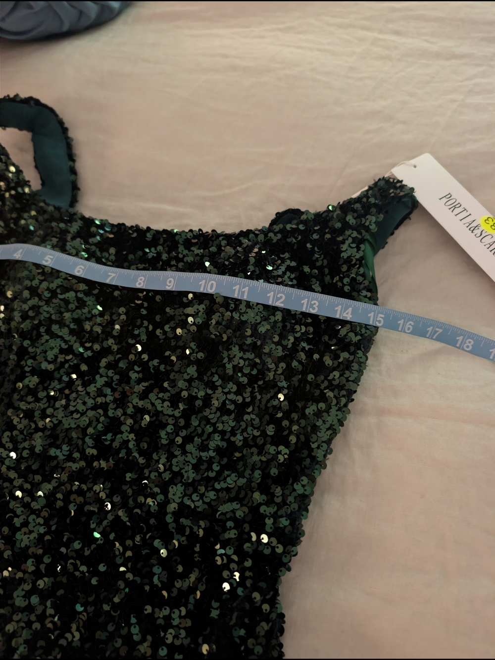 NWT Portia & Scarlett Emerald Green Sequin Formal Gown Dress Size 2 - Picture 8 of 8